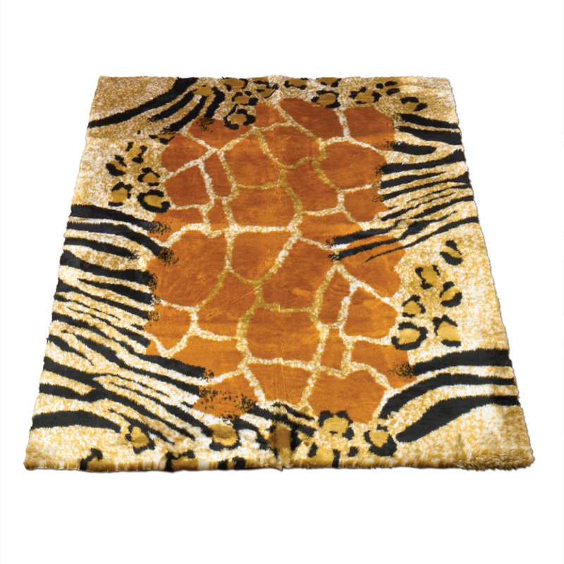 Walk On Me Animal Black/Brown Safari Print Area Rug & Reviews Wayfair